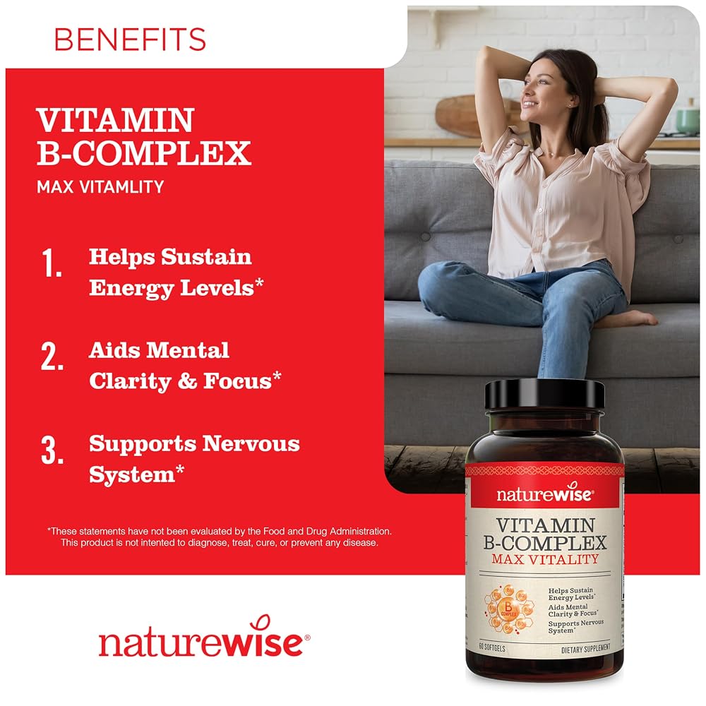 NatureWise Vitamin B Complex & Omega 3 Fish Oil Bundle - 540 Softgels - image 2