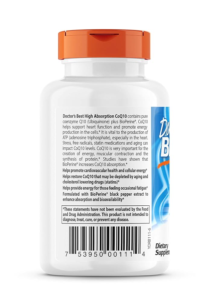 Doctor's BEST High Absorption CoQ10 200mg - 60 Vegetarian Capsules - image 3