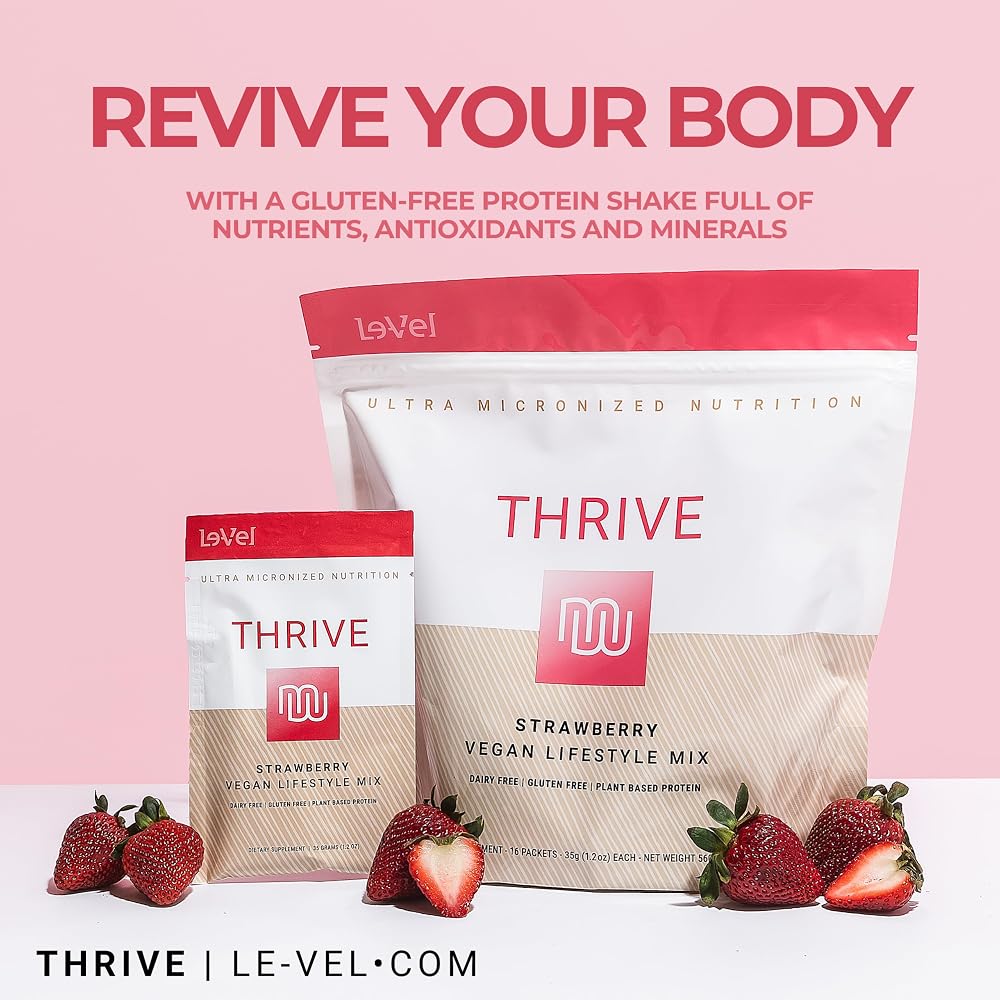 Le-Vel Thrive Vegan Protein Shake - 16 Packets - image 3
