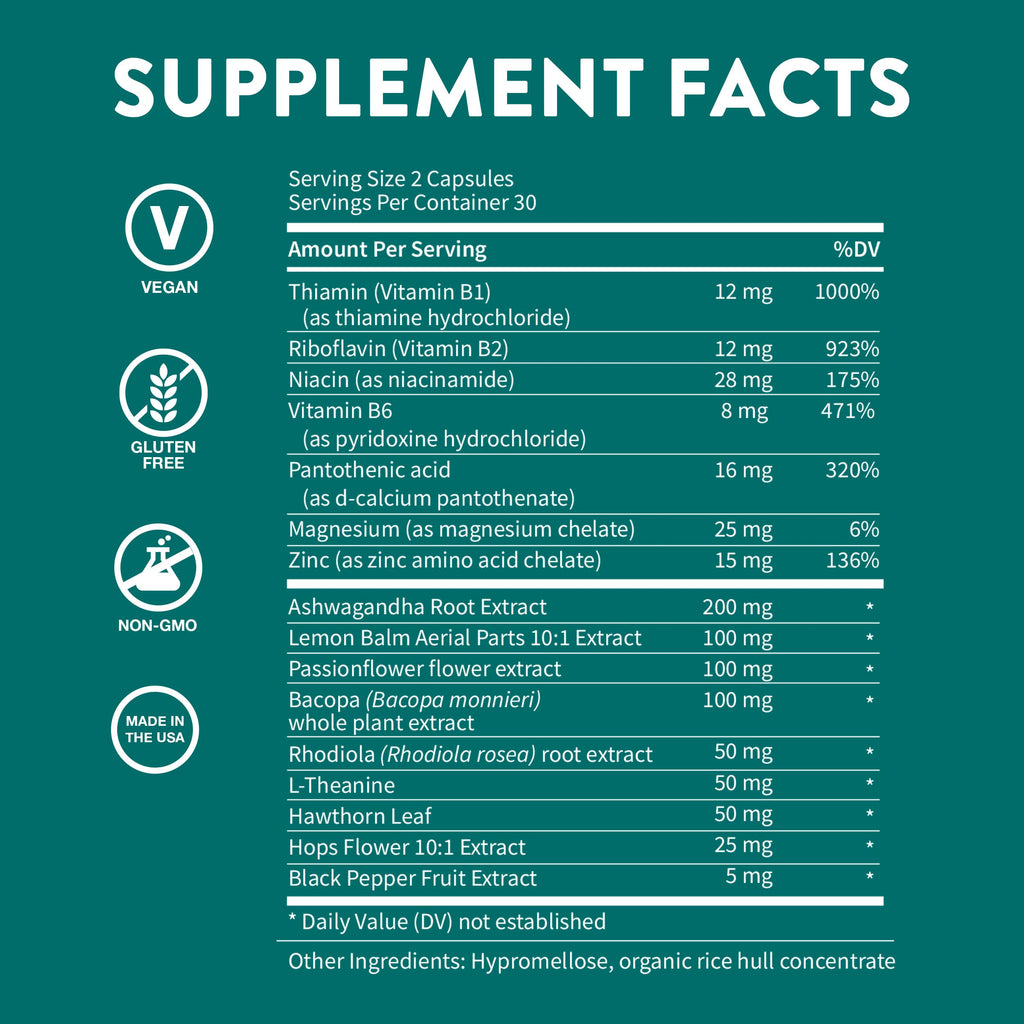 WellPath Zen Stress Relief & Mood Support Supplement - 180 Capsules - image 6