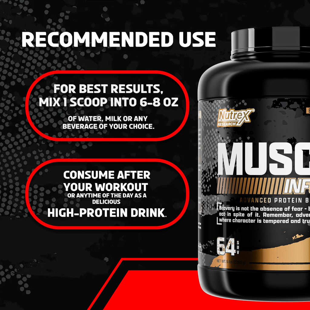 Nutrex Research Chocolate Whey Protein Powder Muscle Builder - 5 lb - image 8