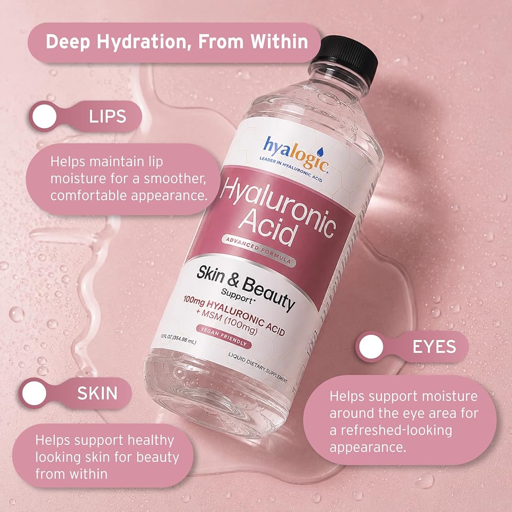 Hyalogic Advanced Formula Liquid Hyaluronic Acid Supplement - 12 oz - image 4
