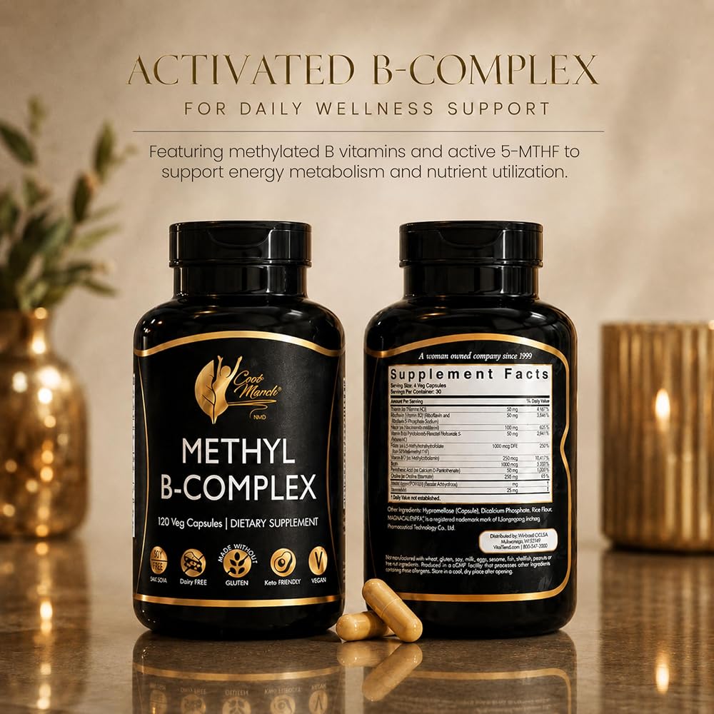 Cocó March N.M.D Methyl B Complex Vitamins for Energy - 120 Capsules - image 2