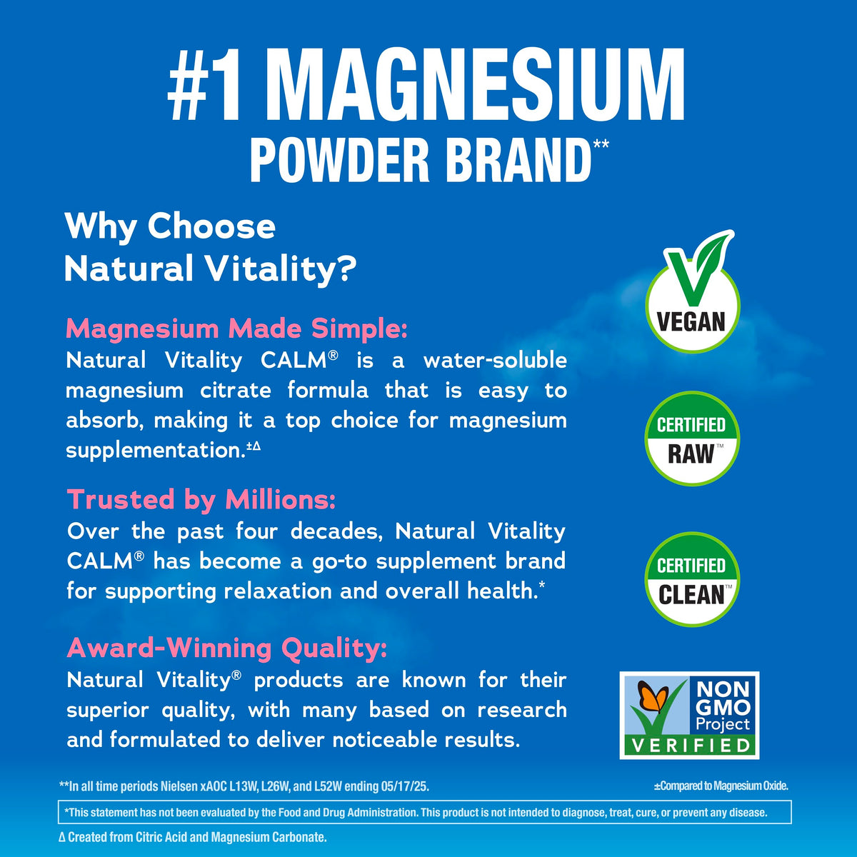 Natural Vitality Calm Magnesium Powder Cherry - 8 oz - image 4