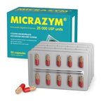 Micrazym Pancreatic Enzymes 25,000 USP - 50 Capsules - image 2