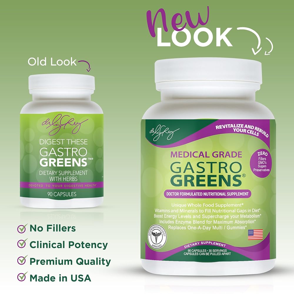 Dr. Liz Cruz Gastro Greens Supplement - 90 Vegetarian Capsules - image 9