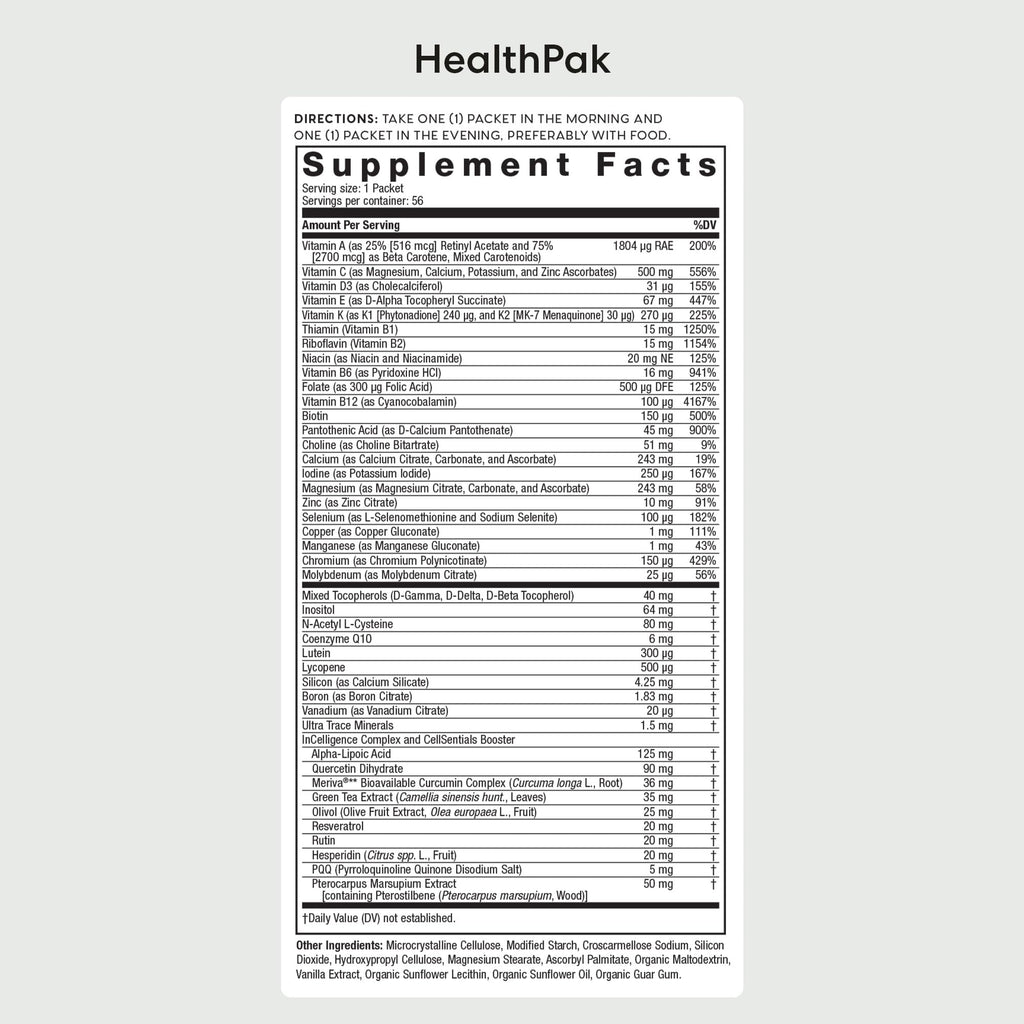 USANA HealthPak with InCelligence AM/PM - 56 Packets - image 2