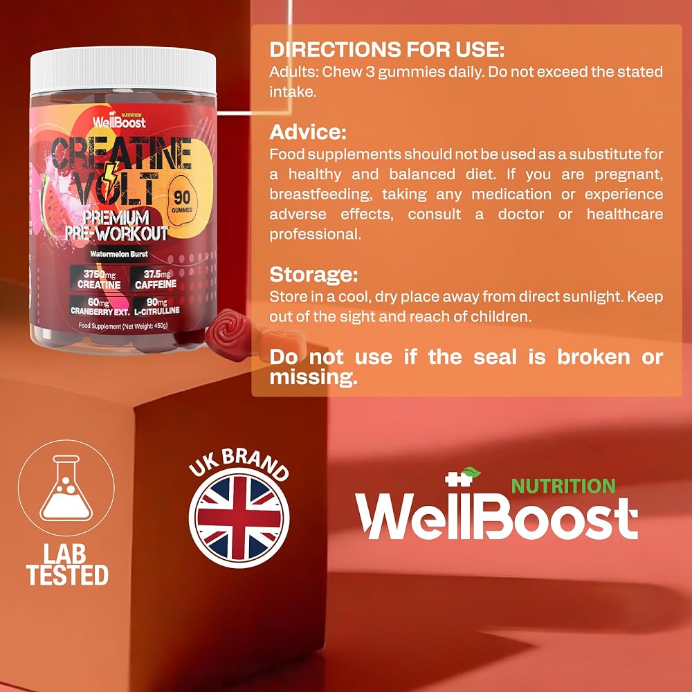 WellBoost Creatine Volt 90 Gummies for Energy & Endurance - image 3