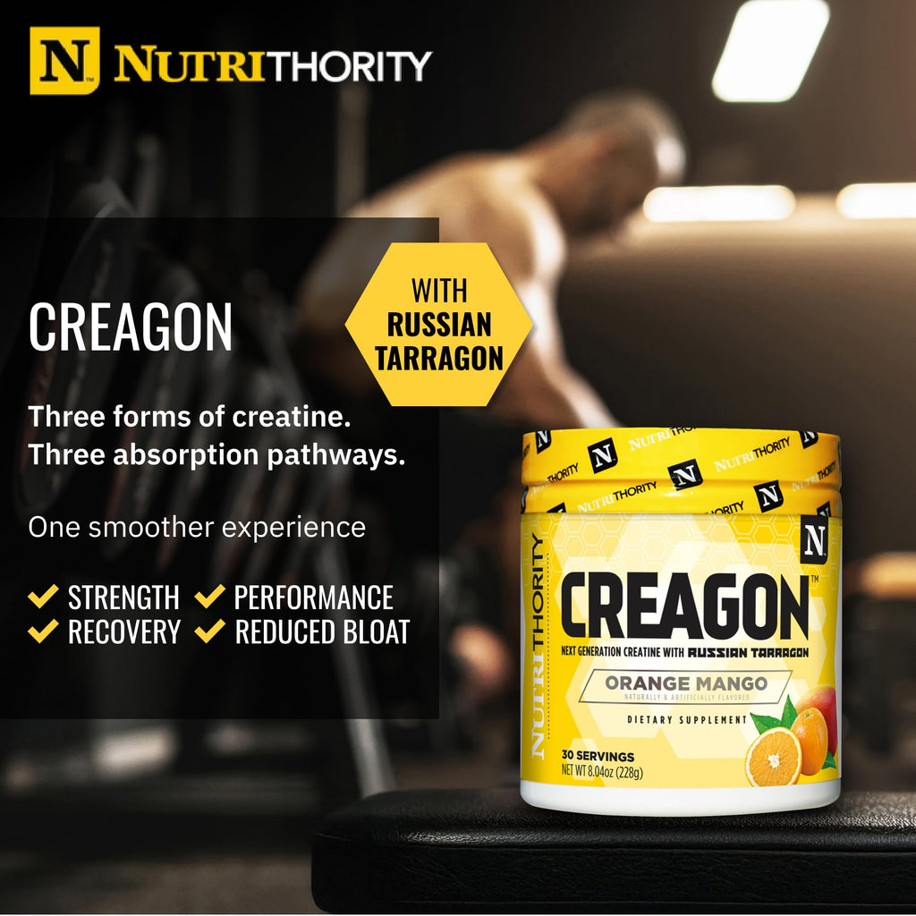 Nutrithority - Creagon, Advanced Creatine Powder Complex (30 Servings)