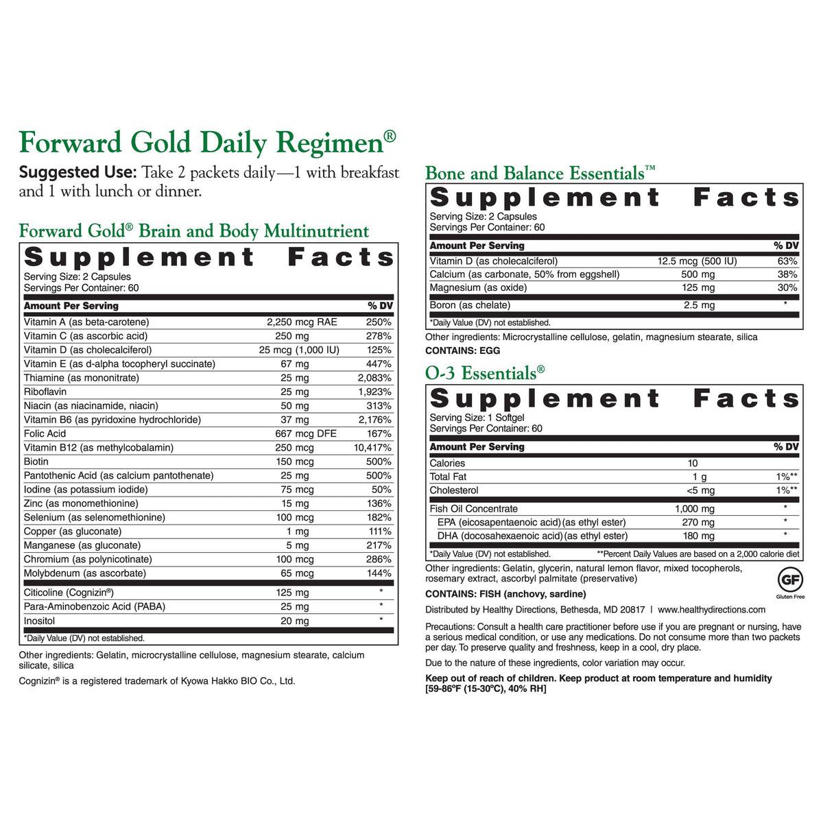 DR.WHITAKER Dr. Whitaker Forward Gold Daily Regimen - 60 Packets - image 2
