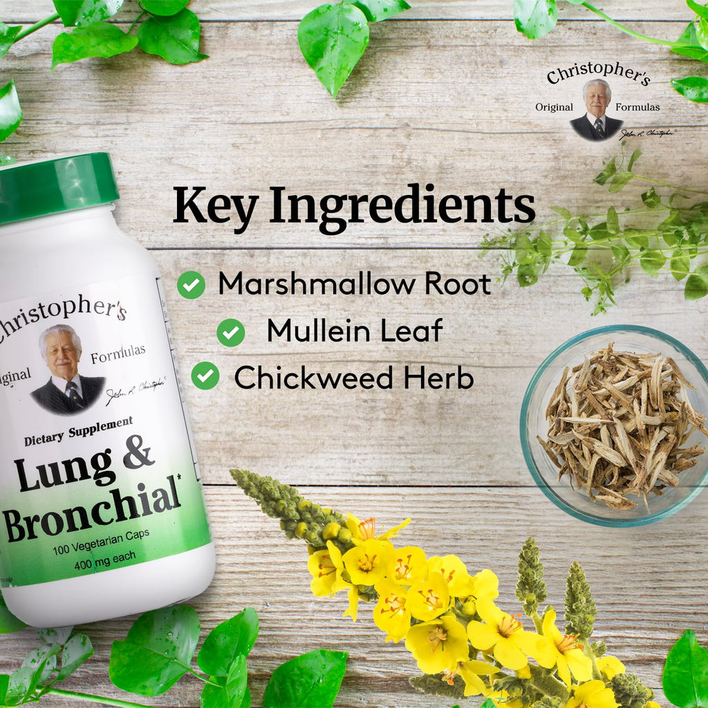 Christopher's Original Formulas Lung & Bronchial Formula - 200 Capsules - image 3