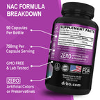 DR. BO NAC N-Acetyl Cysteine 750mg - 90 Capsules - image 6