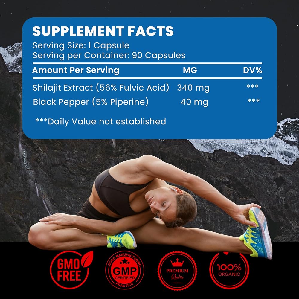 cosynee Himalayan Shilajit Supplement - 90 Capsules - image 4