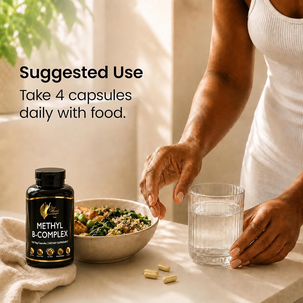 Cocó March N.M.D Methyl B Complex Vitamins for Energy - 120 Capsules - image 8