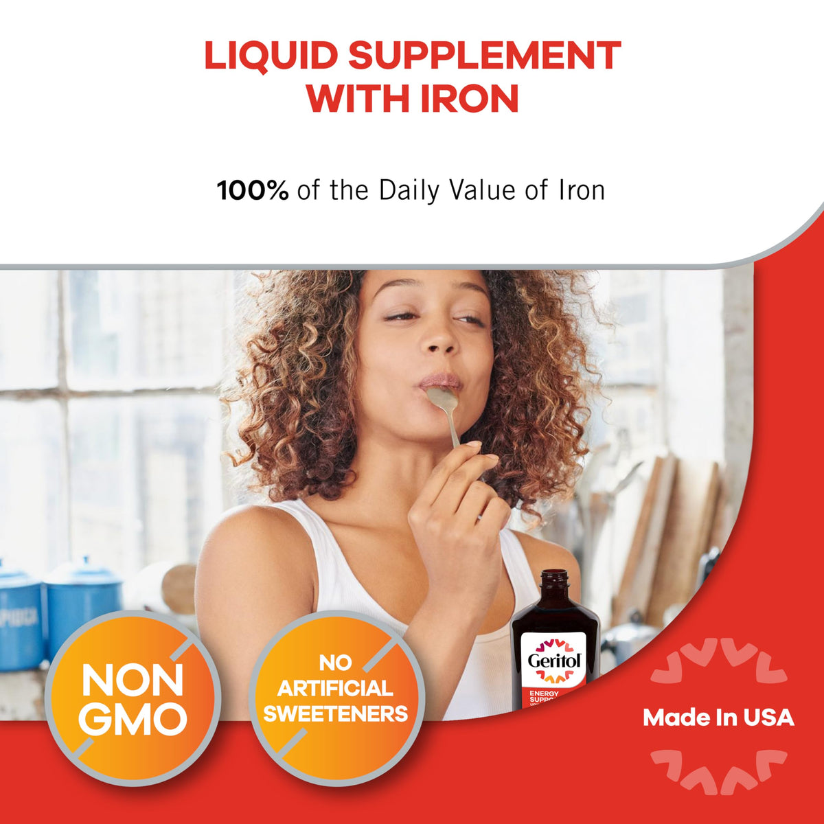 Geritol Liquid Iron and Multivitamin Energy Support - 36 Fl Oz - image 4