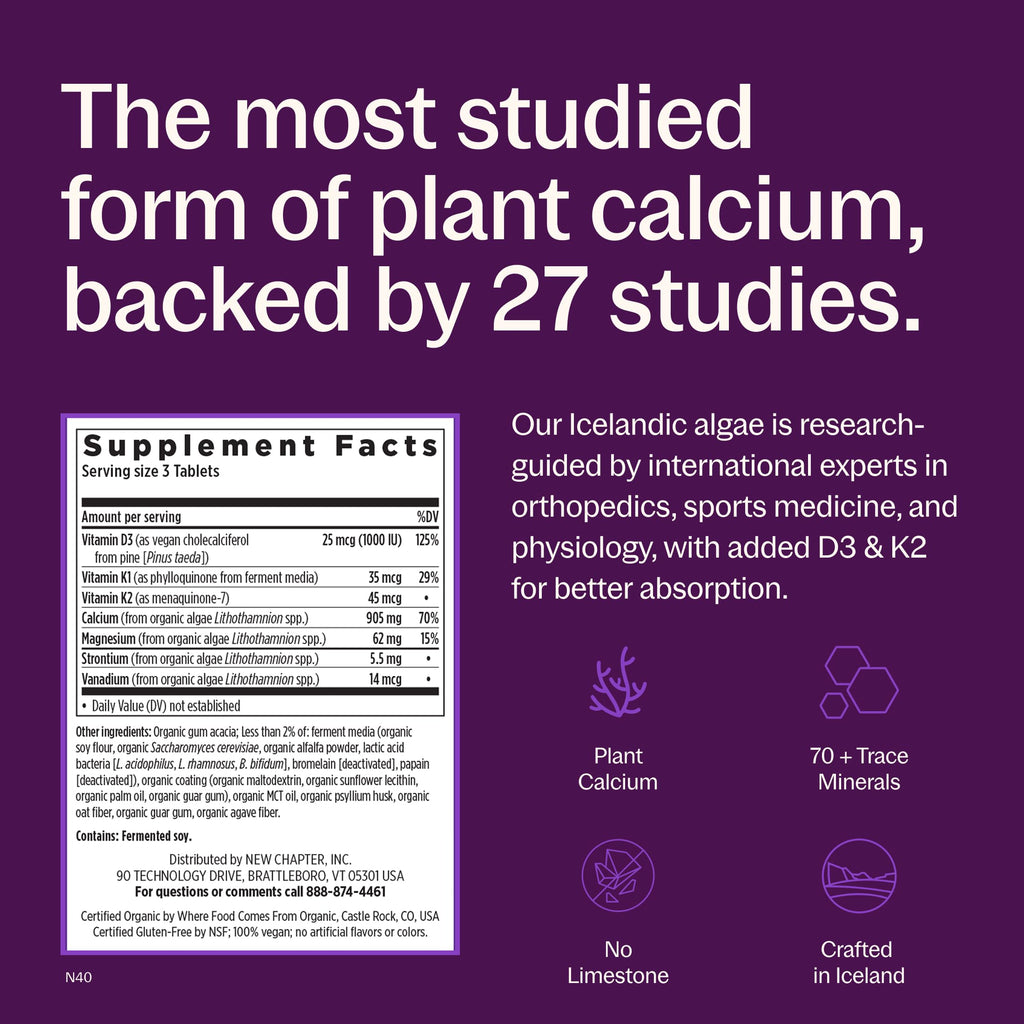 New Chapter Bone Strength Take Care Calcium - 120 Tablets - image 3