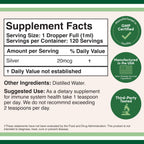 Double Wood Supplements Colloidal Silver Liquid 20 PPM - 4 Fl Oz - image 2