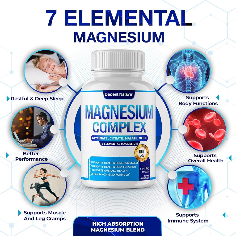 Decent Nature Magnesium Complex 7 - 90 Capsules - image 4