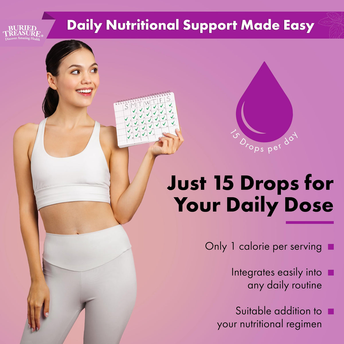 Buried Treasure Folate Drops Methylated B-9 - 120 Servings - image 4