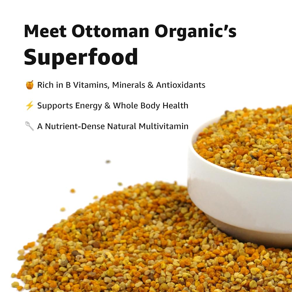 ottoman organic Bee Pollen Granules Immune Support - 200g - image 4