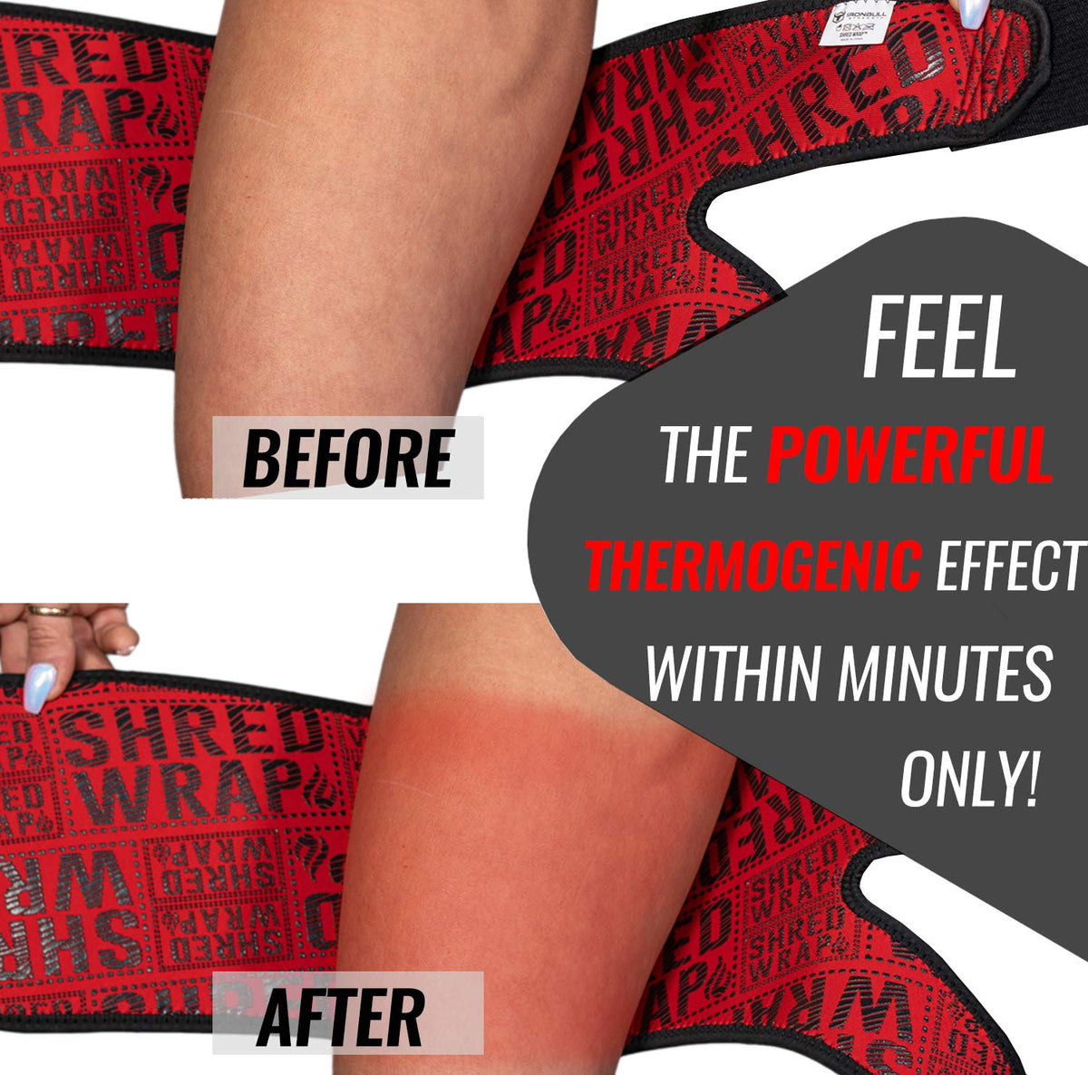 Iron Bull Strength Shred Wraps for Arms - Thermogenic Arm Trimmers