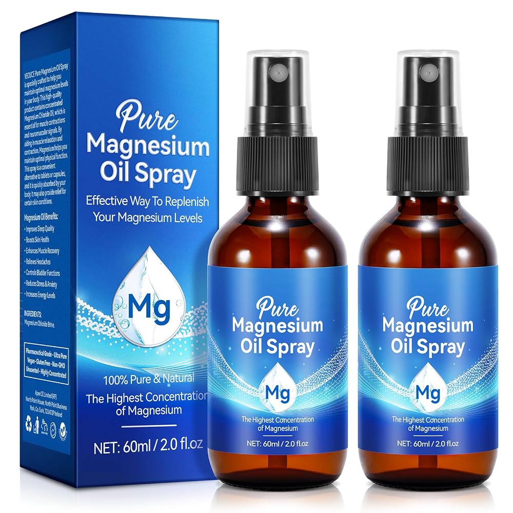 QRZBPZWE Pure Magnesium Oil Spray - 4 Fl Oz