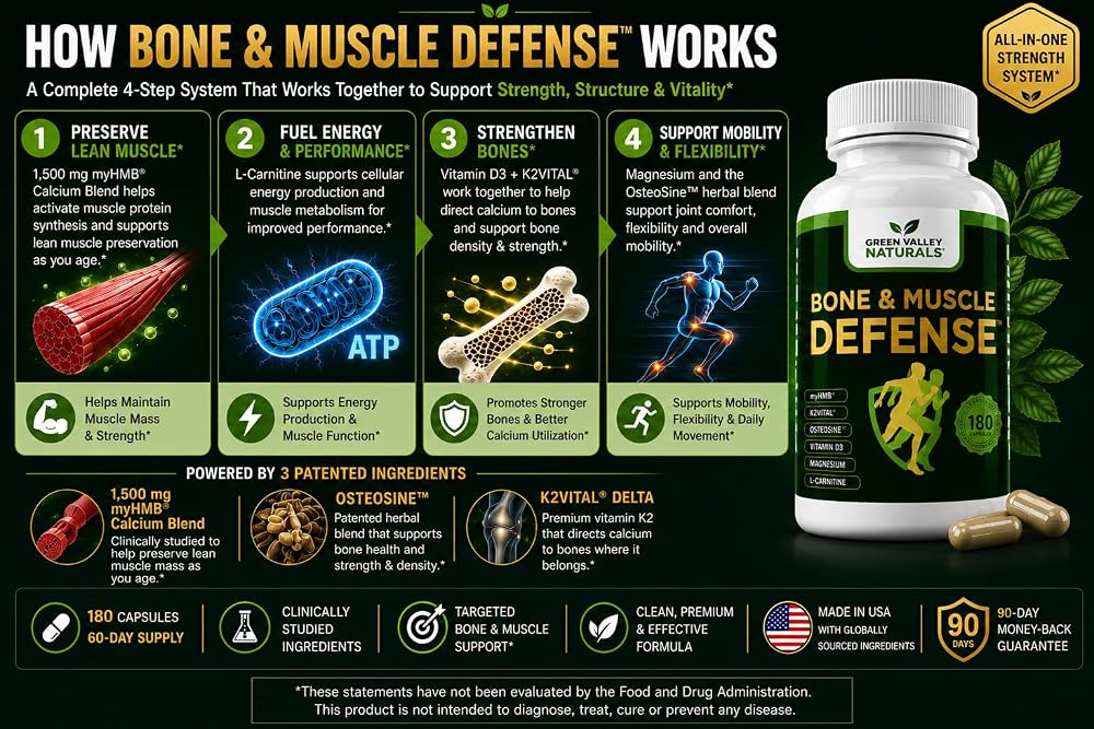 GREEN VALLEY NATURALS Bone and Muscle Defense