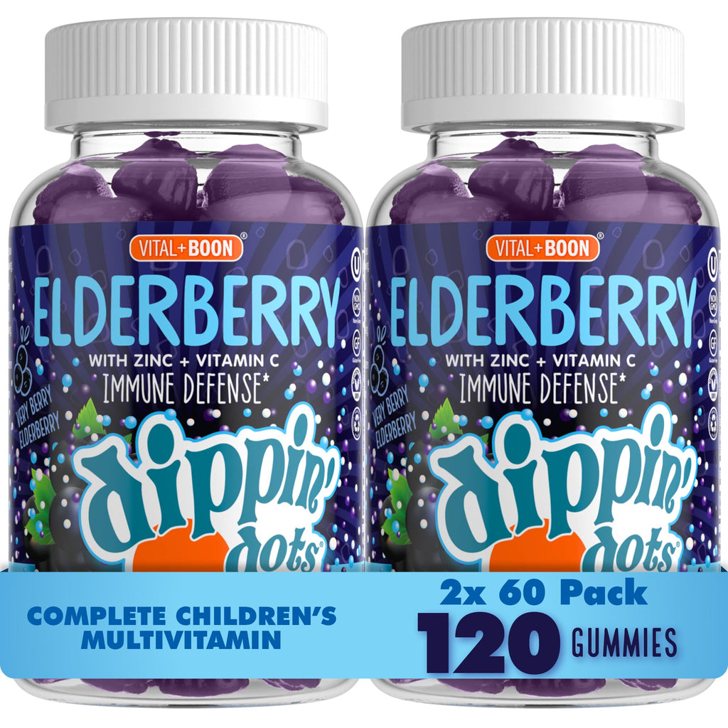 Vital+Boon Dippin’ Dots - Elderberry Gummies with Vitamin C & Zinc