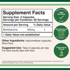 Double Wood Supplements Benfotiamine 300mg Vitamin B1 - 120 Capsules - image 2