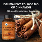 Vitamin World Cinnamon Complex with Chromium - 120 Capsules - image 3