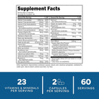 Type Zero Multivitamin Capsules for Men 1200mg - 120 Capsules - image 2