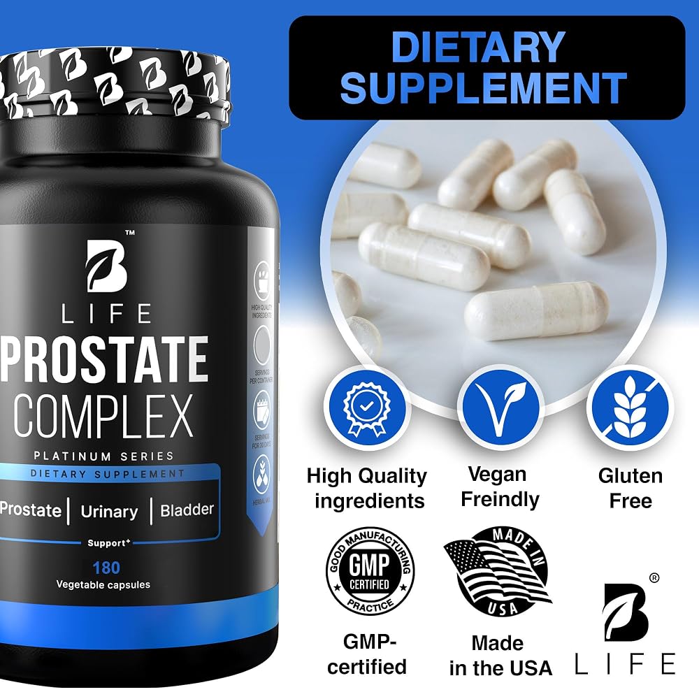 B Life Prostate Complex Saw Palmetto Supplement - 180 Capsules - image 5