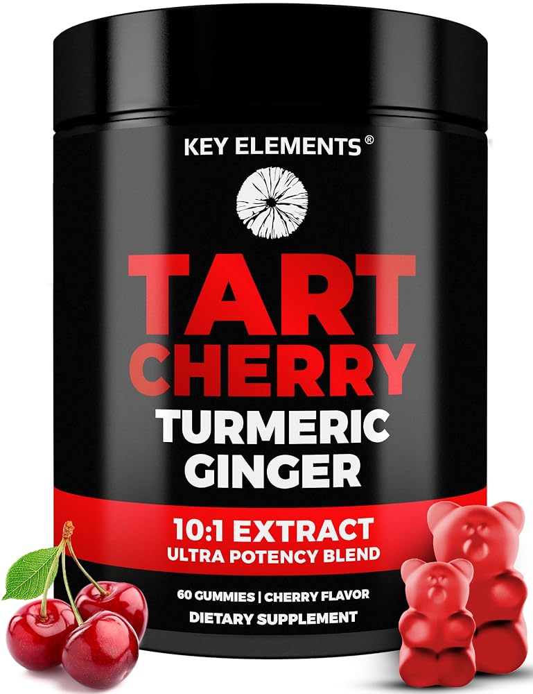 KEY ELEMENTS Tart Cherry Gummies with Turmeric & Ginger - 60 Count