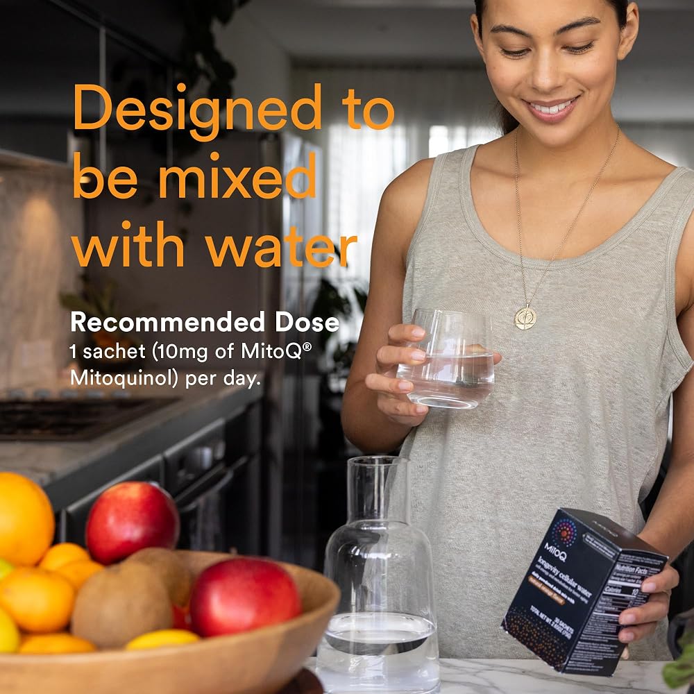 MitoQ Longevity Cellular Water Powdered Drink Mix Orange - 30 Packets - image 7