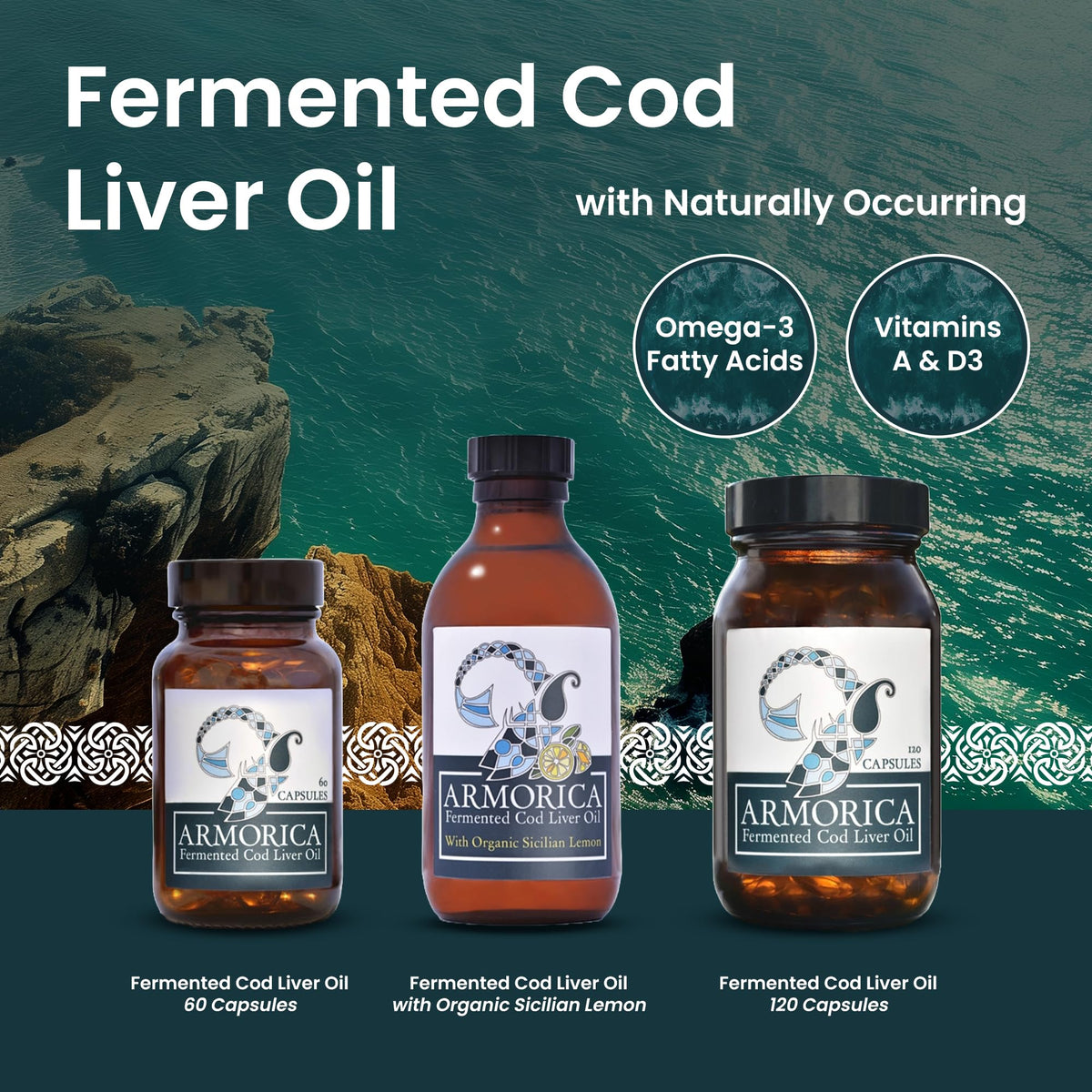 ARMORICA Fermented Cod Liver Oil - 120 Softgels - image 7