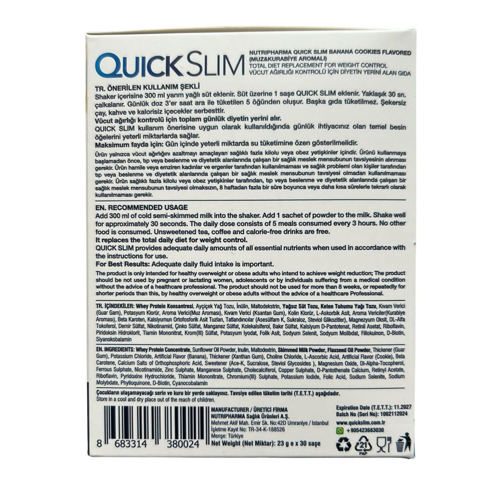NUTRIPHARMA Quick Slim Quick Slim Meal Replacement Shakes for Weight