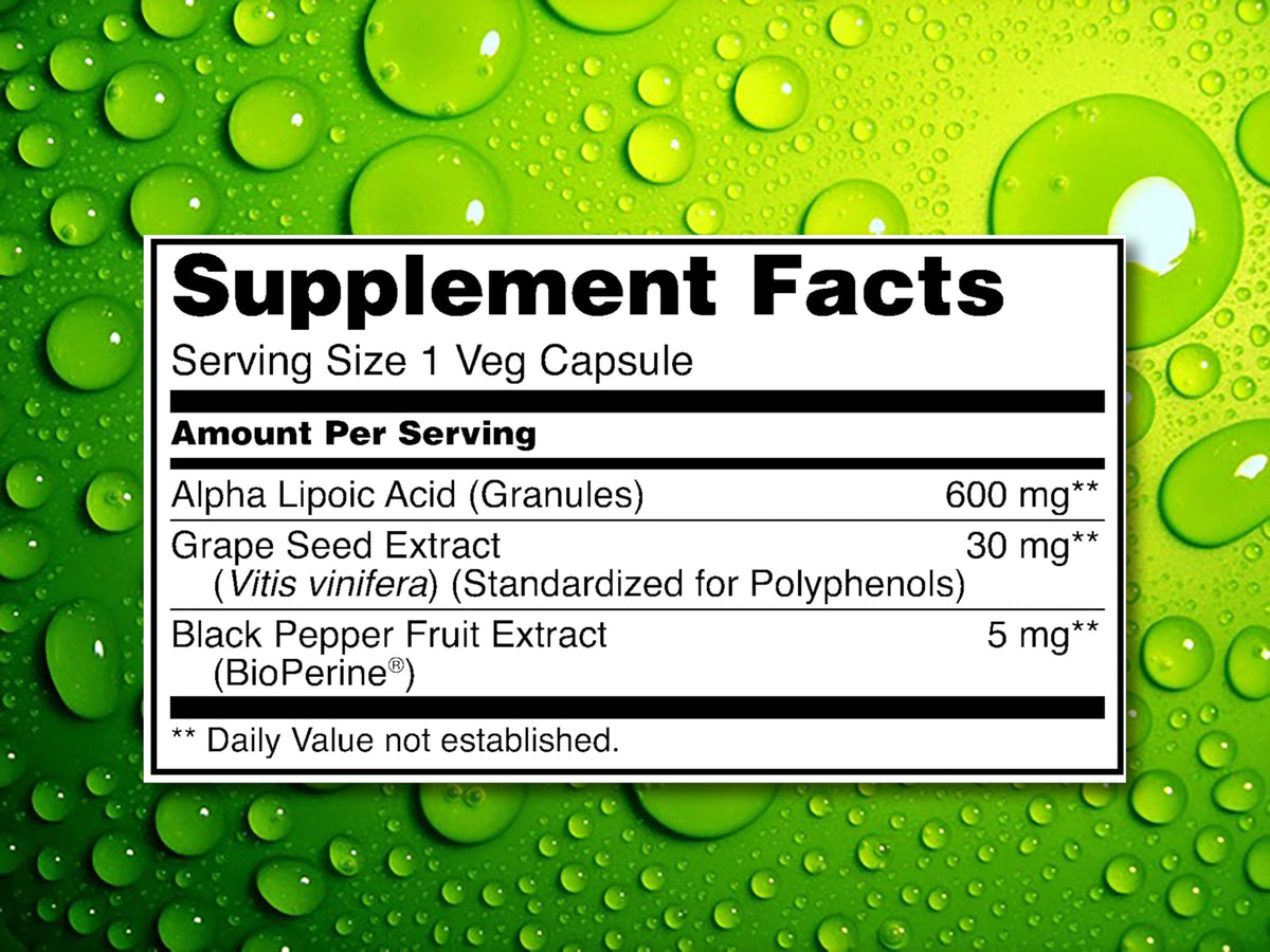 Crystal Peaks Nutrition Nerve Support 600mg ALA - 60 Capsules - image 4