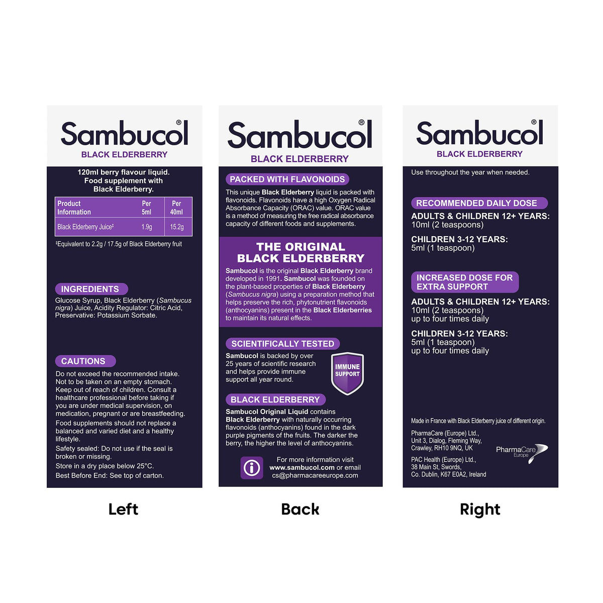 Sambucol Original Black Elderberry Extract Immune Support - 120ml - image 2