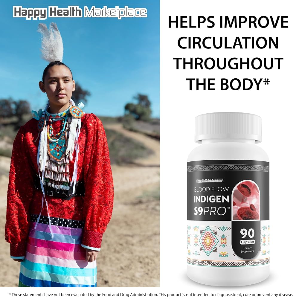 Happy Health Marketplace Blood Flow Indigen S9 Pro - 90 Capsules - image 5