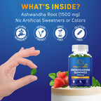 Healthy Being Nutrition Ashwagandha Gummies 1500mg - 60 Count - image 5