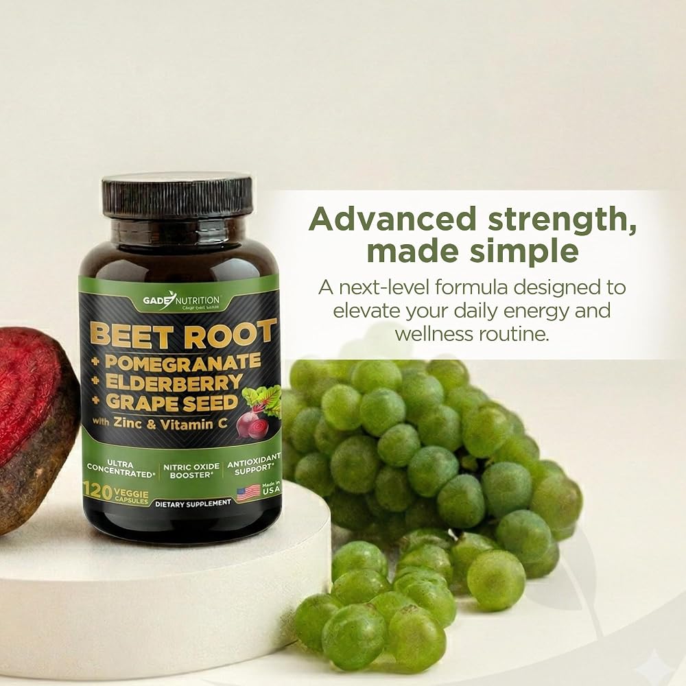 Gade Nutrition Beet Root Capsules Concentrated - 120 Count - image 5