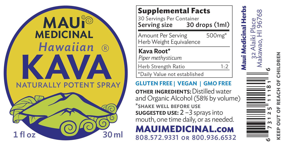 Maui Medicinal Herbs Hawaiian Kava Root Spray - 1 Fl Oz - image 5