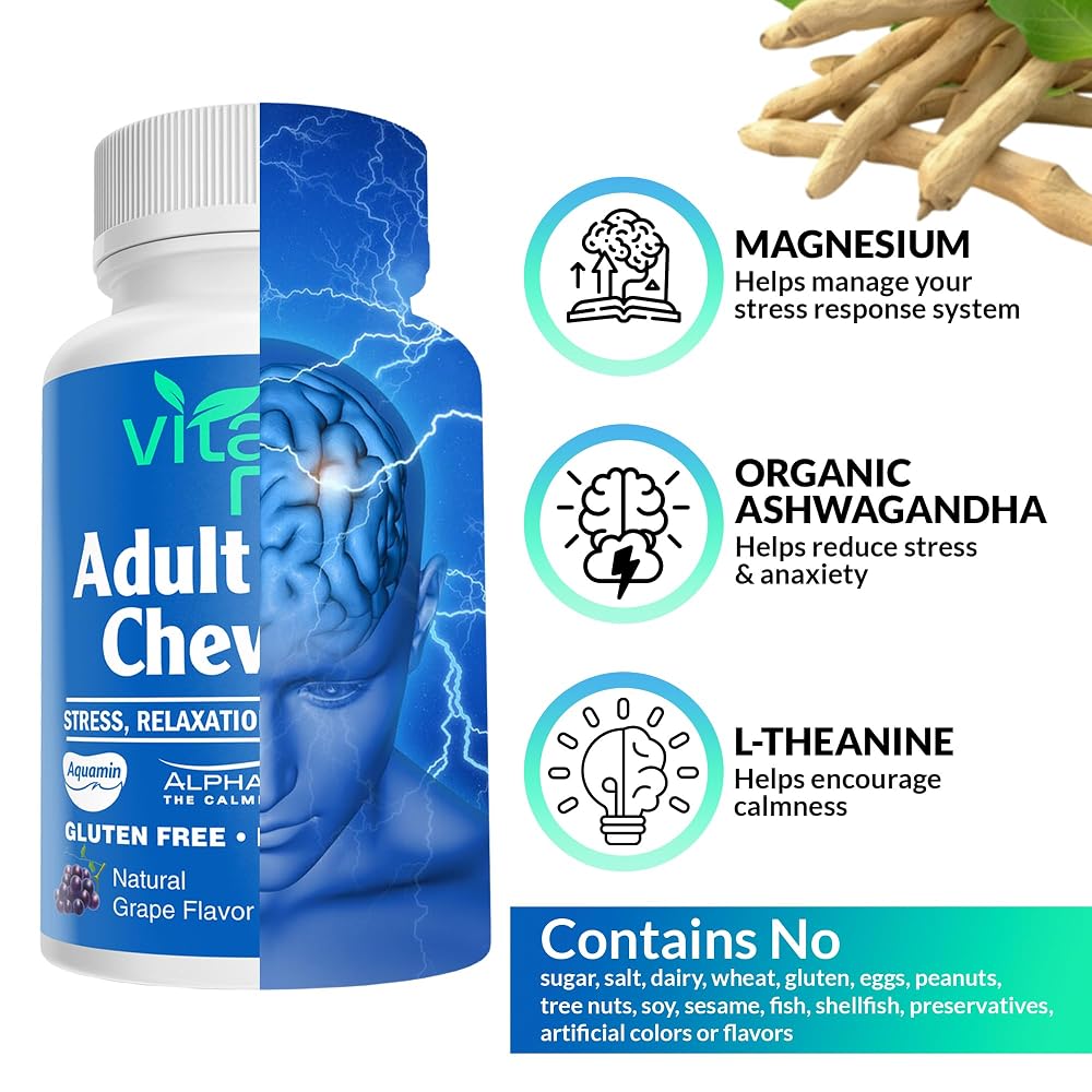 Vital Rise Adult Calm Magnesium Chewables - 60 Chewables - image 8