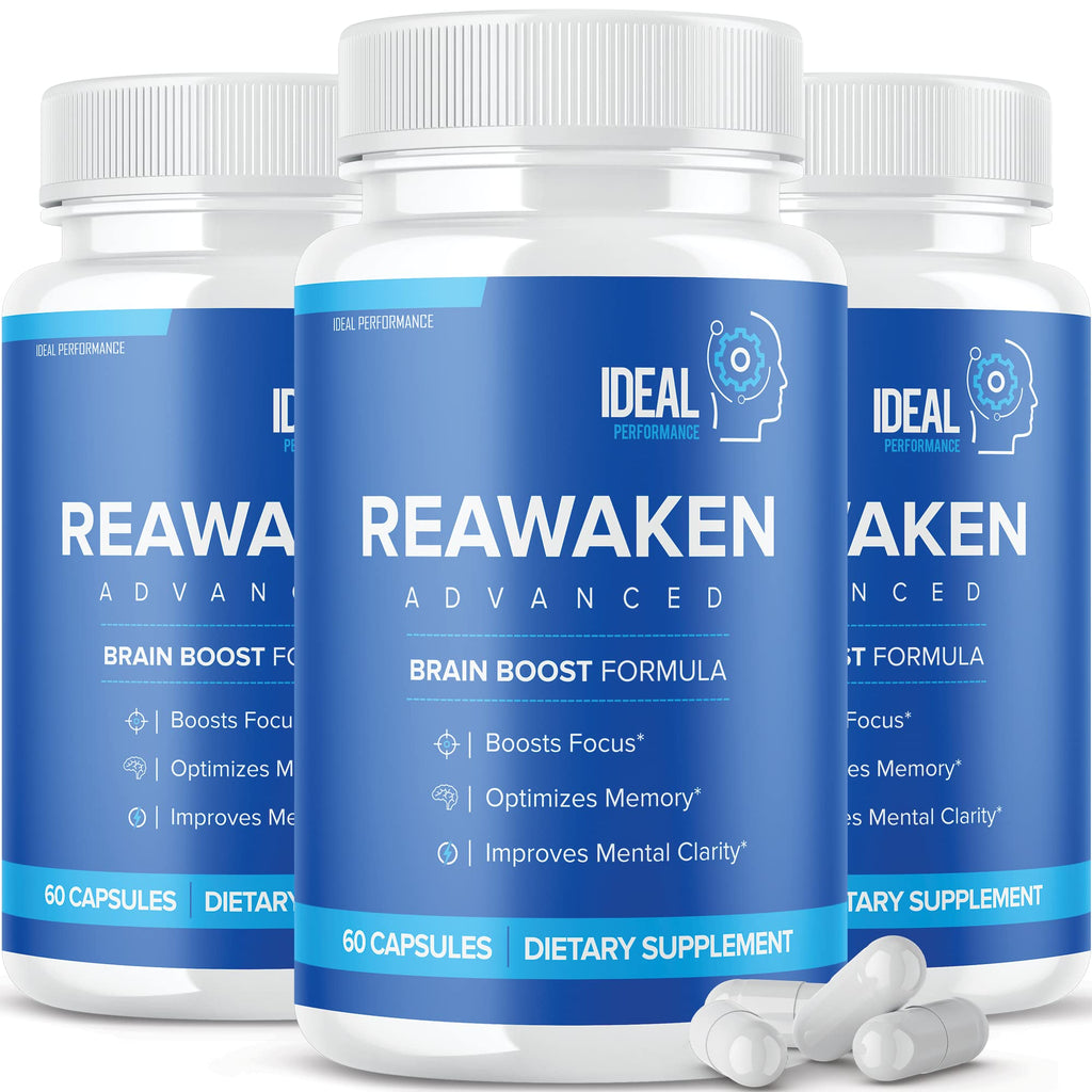IDEAL PERFORMANCE Reawaken Nootropic Capsules Brain Health - 180 Capsules