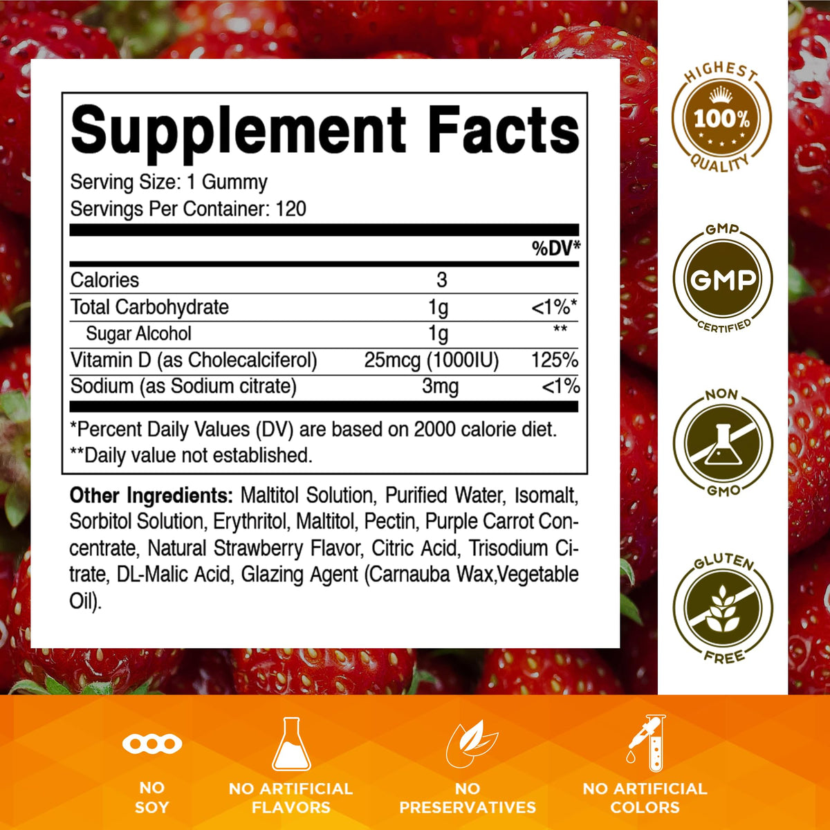 Vitamatic Sugar Free Vitamin D3 50