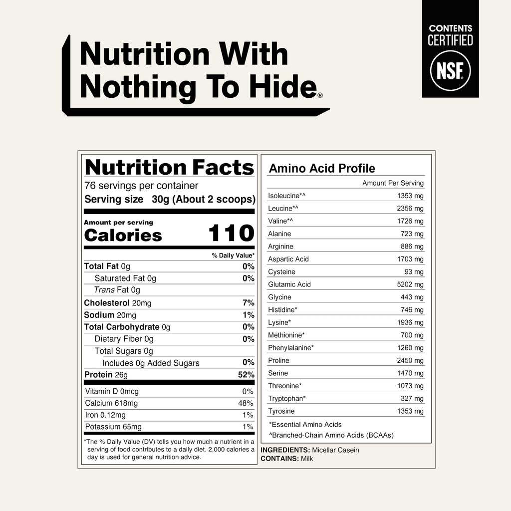 NAKED Casein Micellar Casein Protein Powder - 5 Lb - image 5