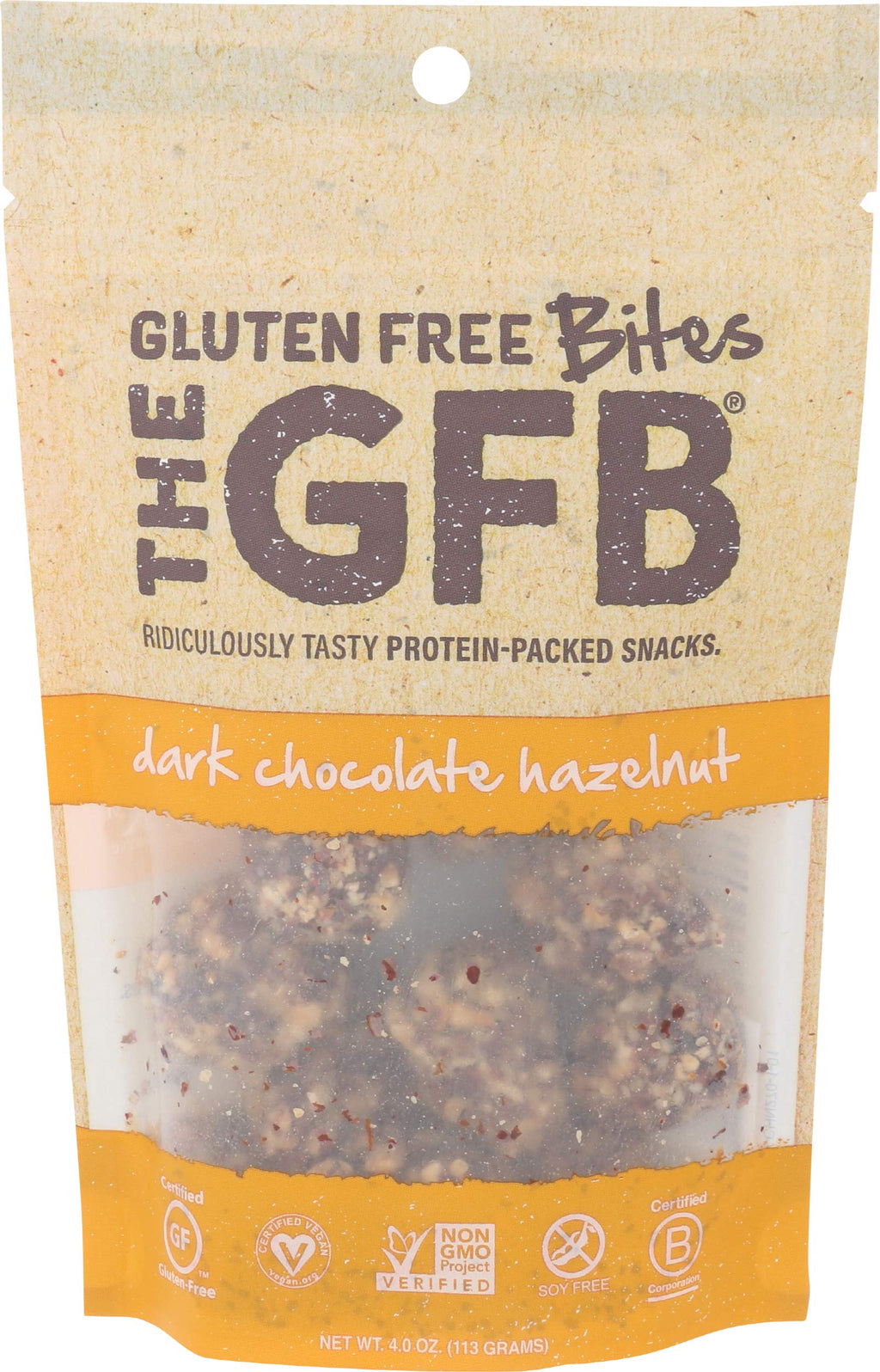 The GFB Protein Bites Dark Chocolate Hazelnut - 4 oz