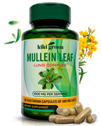 KIKI Green Mullein Leaf Extract Capsules - 1000mg - 90 Count