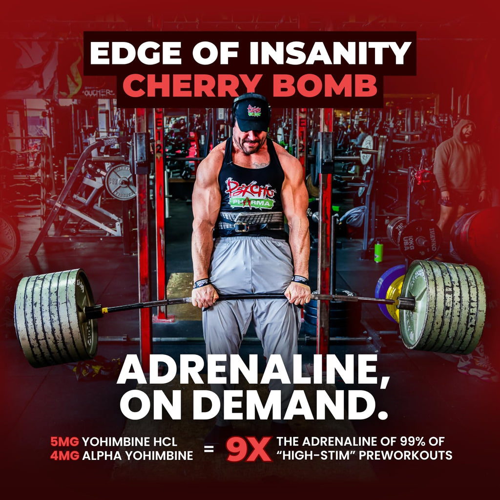 Psycho Pharma Edge of Insanity High-Stim Pre-Workout Powder