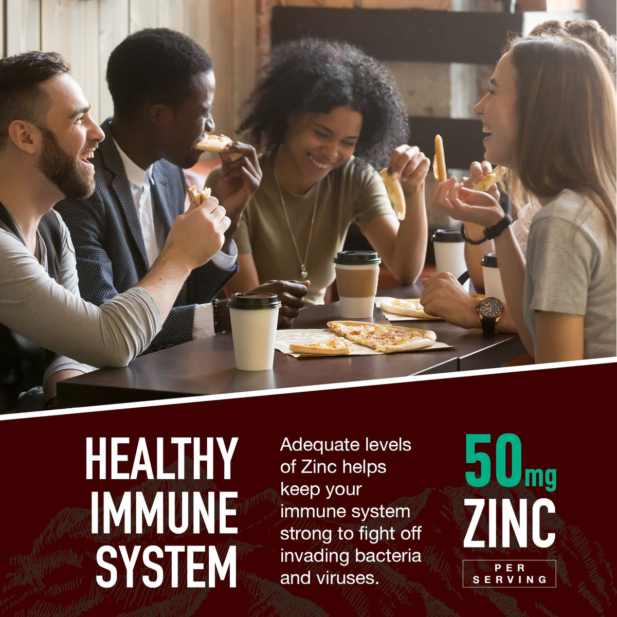 YUM-V'S Strong Earth Zinc Gummies 50 mg - 60 Count - image 4